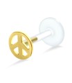 Peace Shaped Labret Push-in LA-109